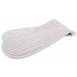 County Ticking Suffolk Grey double oven glove